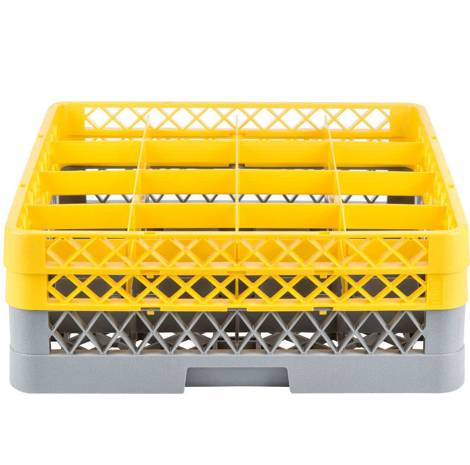 Commercial Dishwasher Machine 16 Cup Glass Tray Rack 2 Extenders Dishwashing