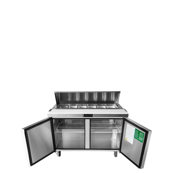 Atosa MSF8303GR 60″ 2 DOOR Sandwich Prep Refrigerator WITH 5 YEAR PARTS & LABOR!