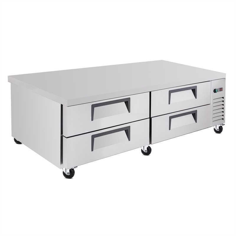 72″ Chef Base Refrigerator Commercial Drawer Prep Table Refrigerator 16 Cu.Ft
