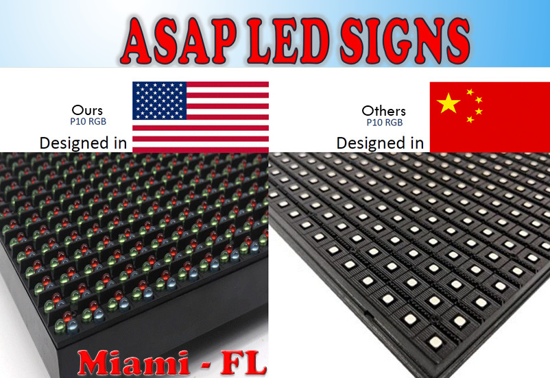 LED Sign Outdoor Board Full Color Programmable 57 in x 38 in – Made in USA
