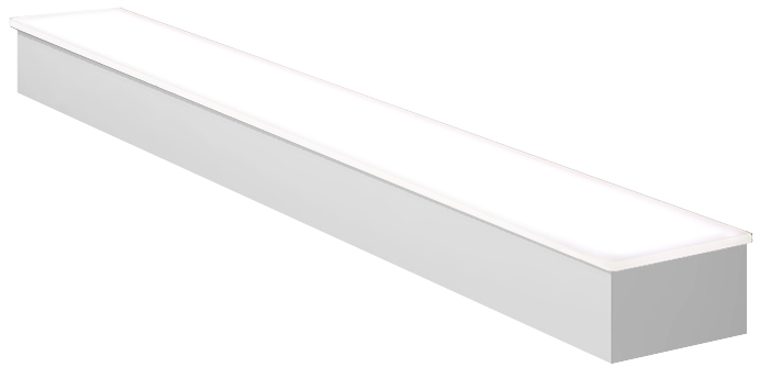 20″ 1 Tier LED Lighted Liquor Display Shelf – White Finish
