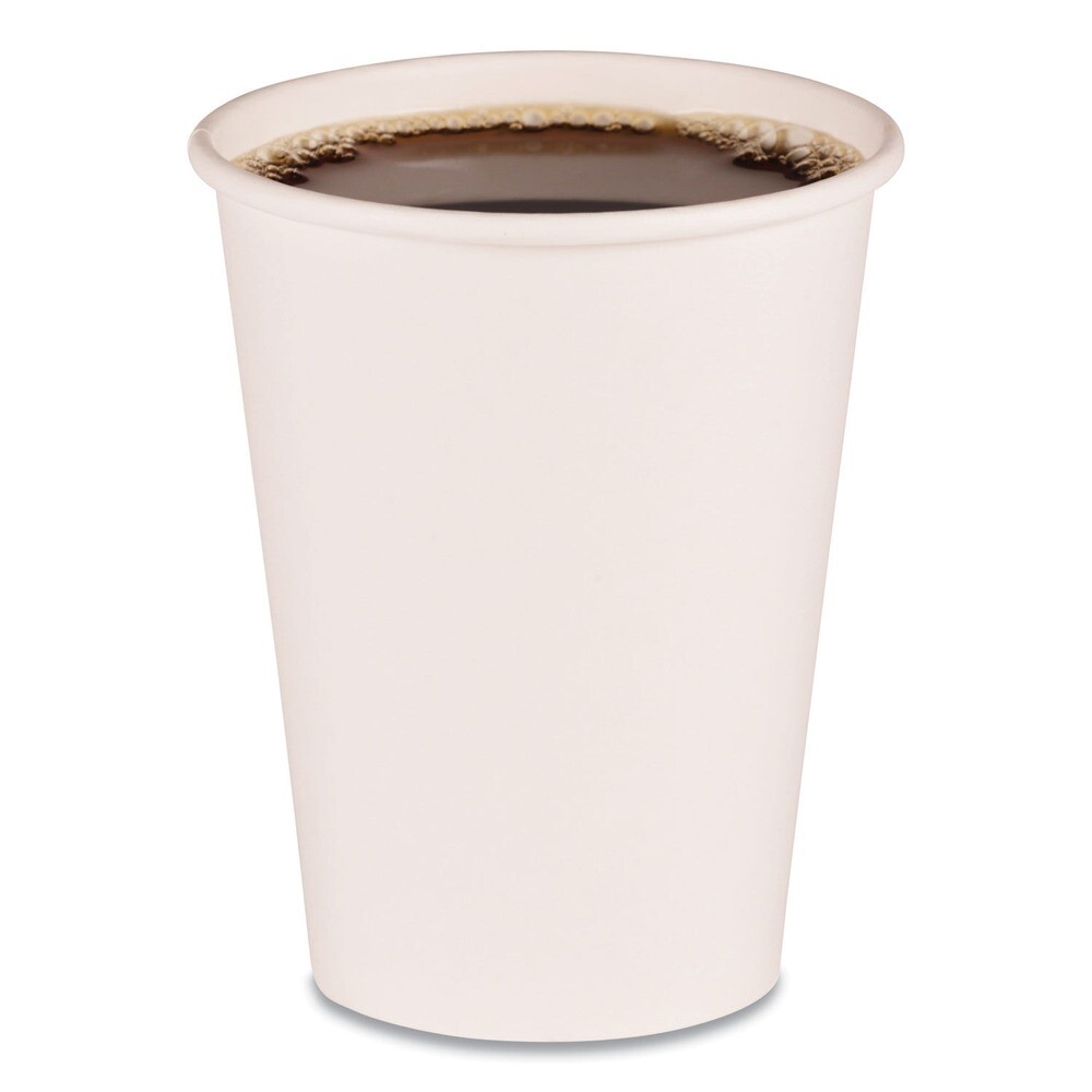 Boardwalk WHT12HCUP 12 oz Paper Hot Cups – White (50 Cp/Slv, 20 Slv/Ct) New