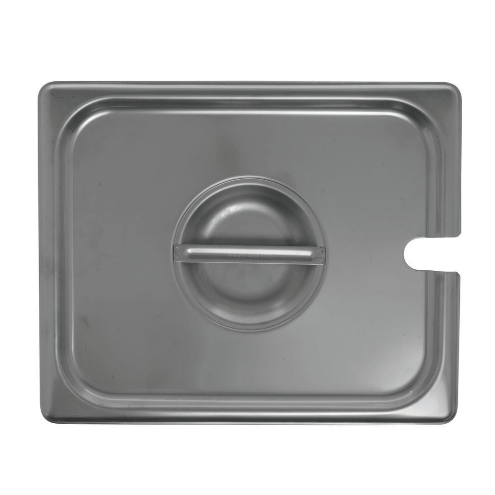 HUBERT® 1/2 Size Slotted Steam Table Pan Cover24 Gauge Stainless Steel