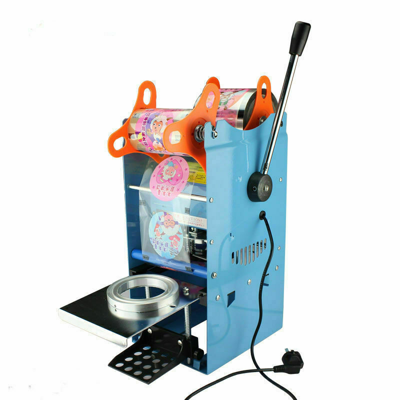 220V Semi-automatic Manual Cup Sealer Sealing Machine Smoothie Coffee 300Cup/h