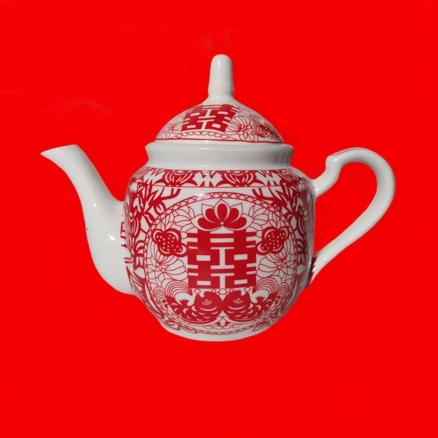 Chinese Tea Set Service Porcelain Tea Pot 4 Cups tray for Adults Men Women Tea