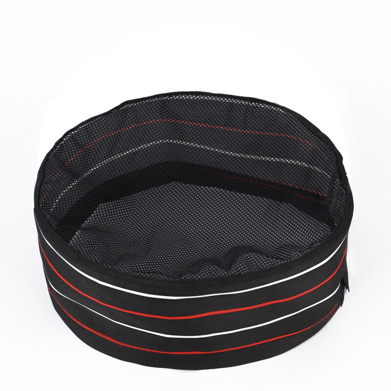 Kitchen Cooking Chef Hat Restaurant Service Flat Top Mesh Breathable Beanie Cap