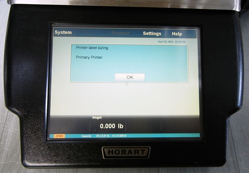 Hobart HLX Suffix 4W Grocery Deli Food Scale with Printer – Unknown Supervisor