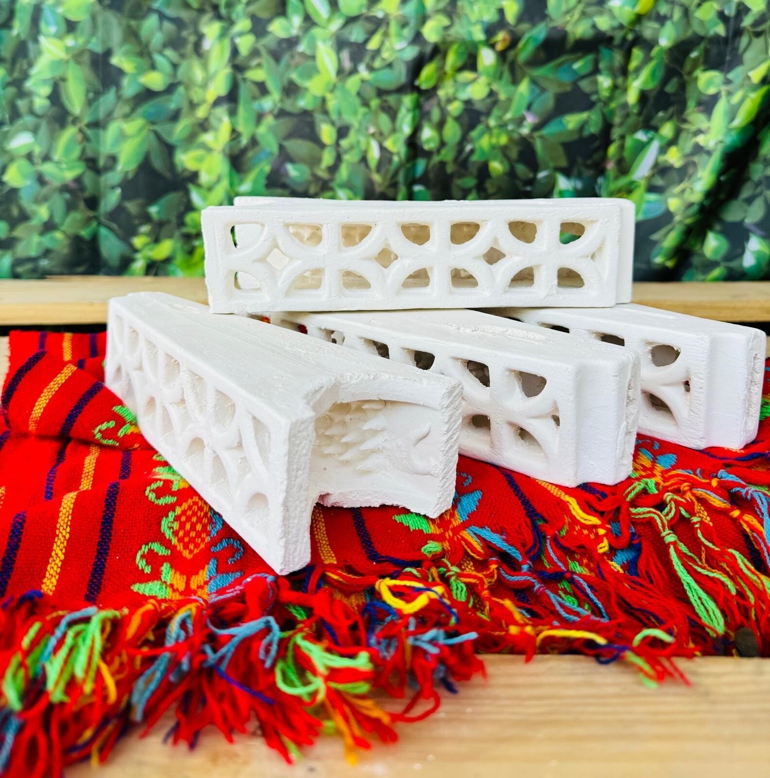 piedra para trompo al pastor De Cerámica ceramic bricks Rocks Sets Of (4)pcs