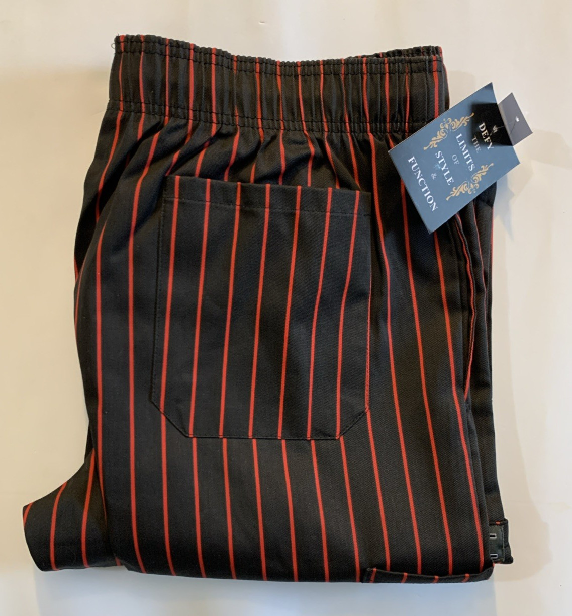 Chef Code Modern Fit Unisex Cargo Chef Pants Elastic Waist CC220 Size XLarge B&R