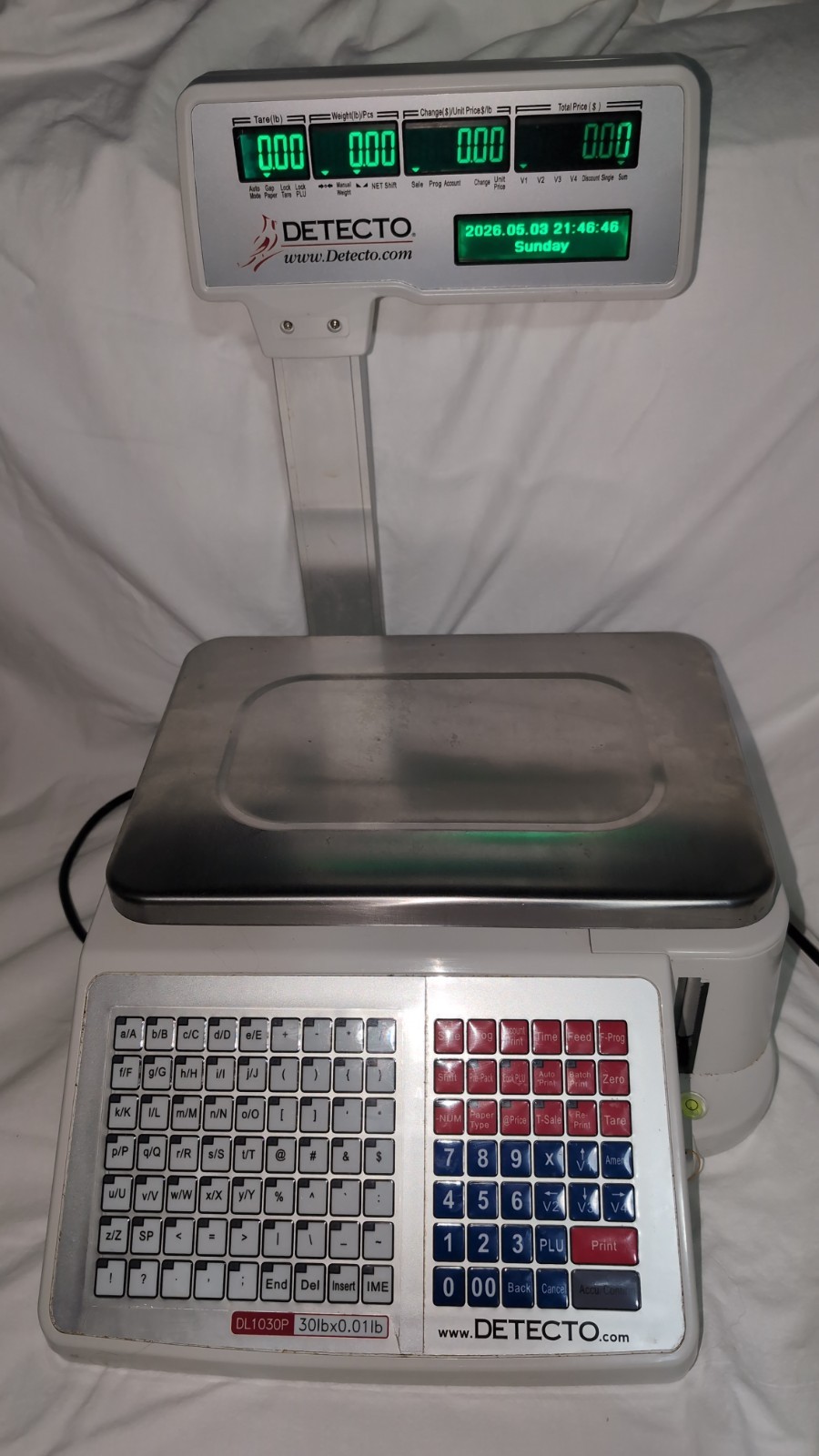 Cardinal Detecto DL1030P 30 lb. Digital Price Computing Scale