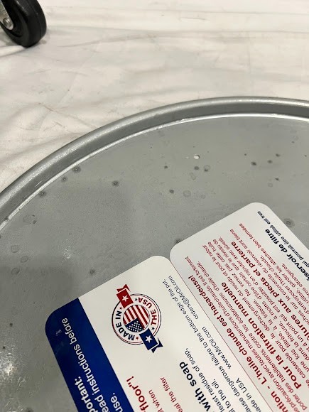 MirOil 7 Gallon Enameled Steel Grease Bucket / Fryer Oil Filter Pot