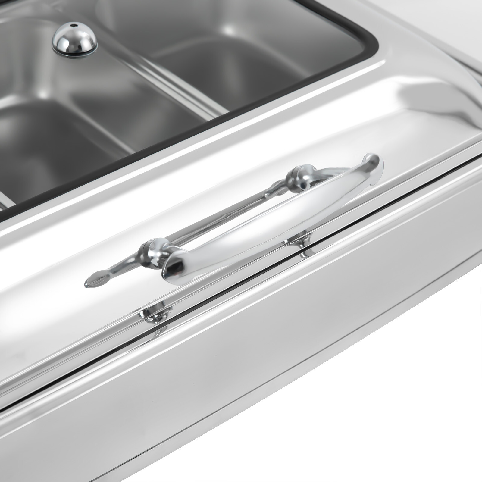 Electric Buffet Food Warmers Commercial Heat Food Countertop Silver Pizza Warmer