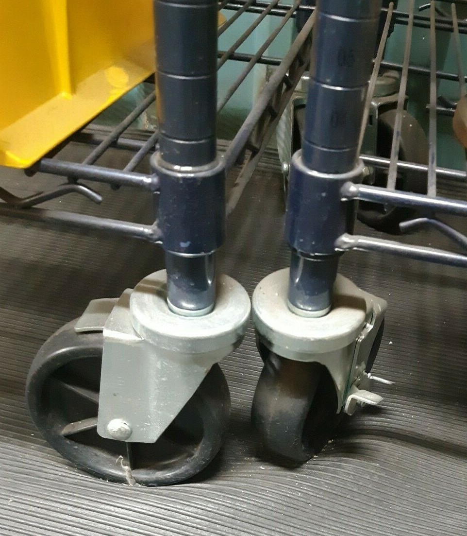 Set of 4 Metro Rack 5″ Casters Without Brakes NSF