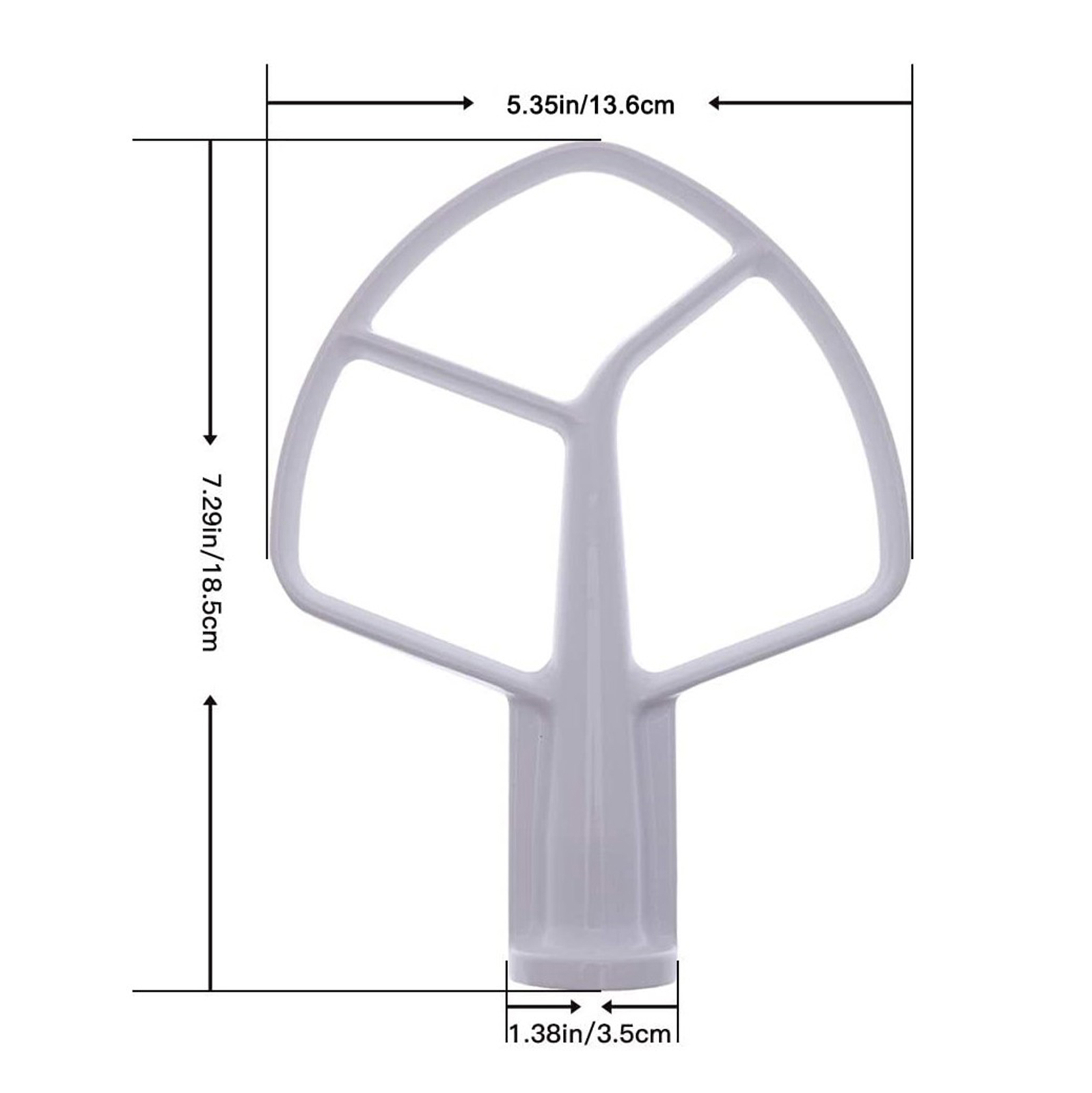 Stand Mixer Flat Beater Blade K5SS K5AB For Kitchen Aid 5-QT Coated Flat Beater