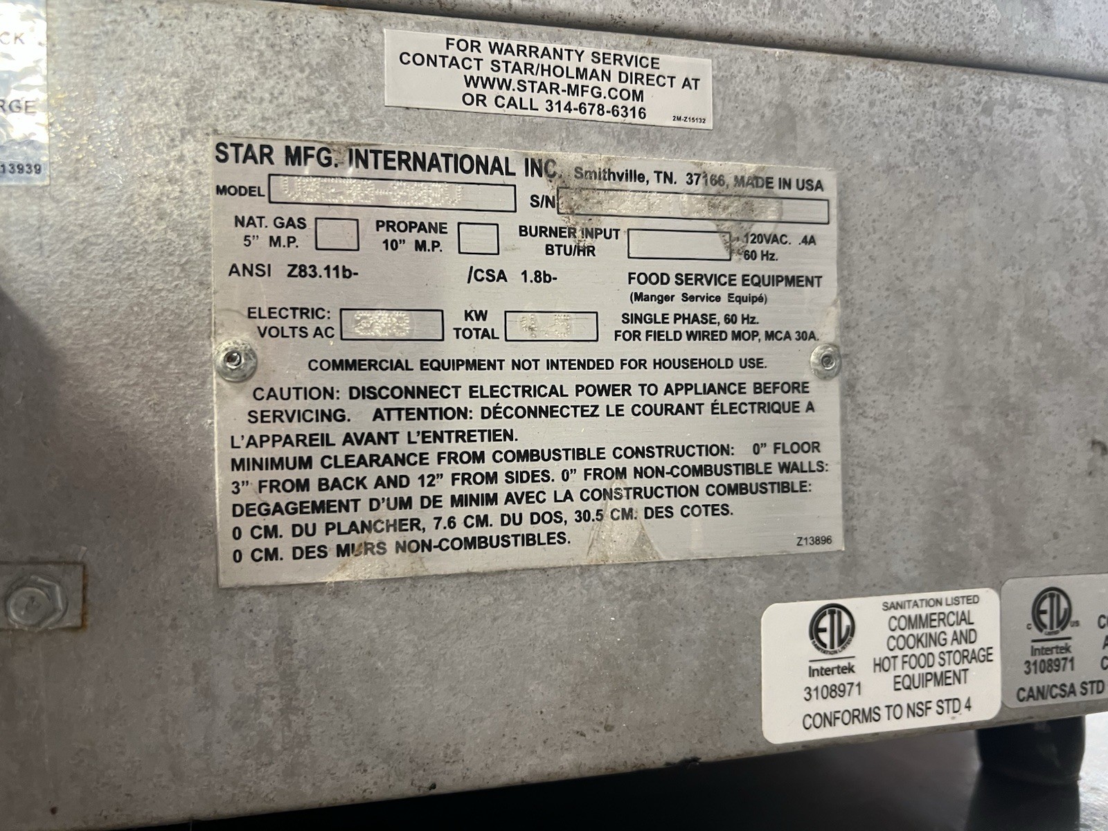 Star Max VBE30 45lb Electric Vertical Gyro/Meat Broiler – 208V/1Ph