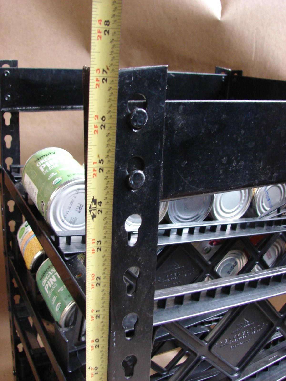 SHELF RELIANCE Adjustable CAN RACK Storage System, 99 Cans, METAL FRAME, Nice!!