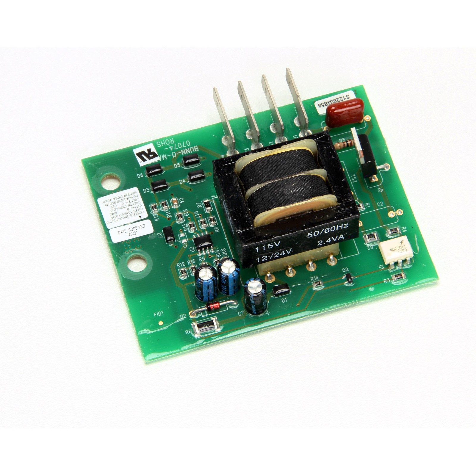 Bunn Control Board Assembly Liq Level 120V 5S Rohs 07074.1030 – Genuine OEM
