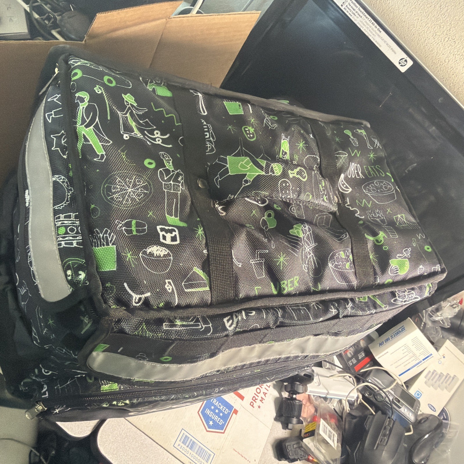 UberEats Limited Edition Artist Series Delivery Bag BackPack W/ Door Dash Bag