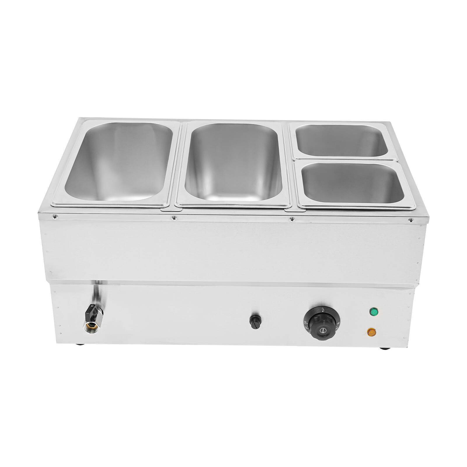 Electric Food Warmer 4-Pans Commercial Countertop Buffet Food Warmer 30-110℃