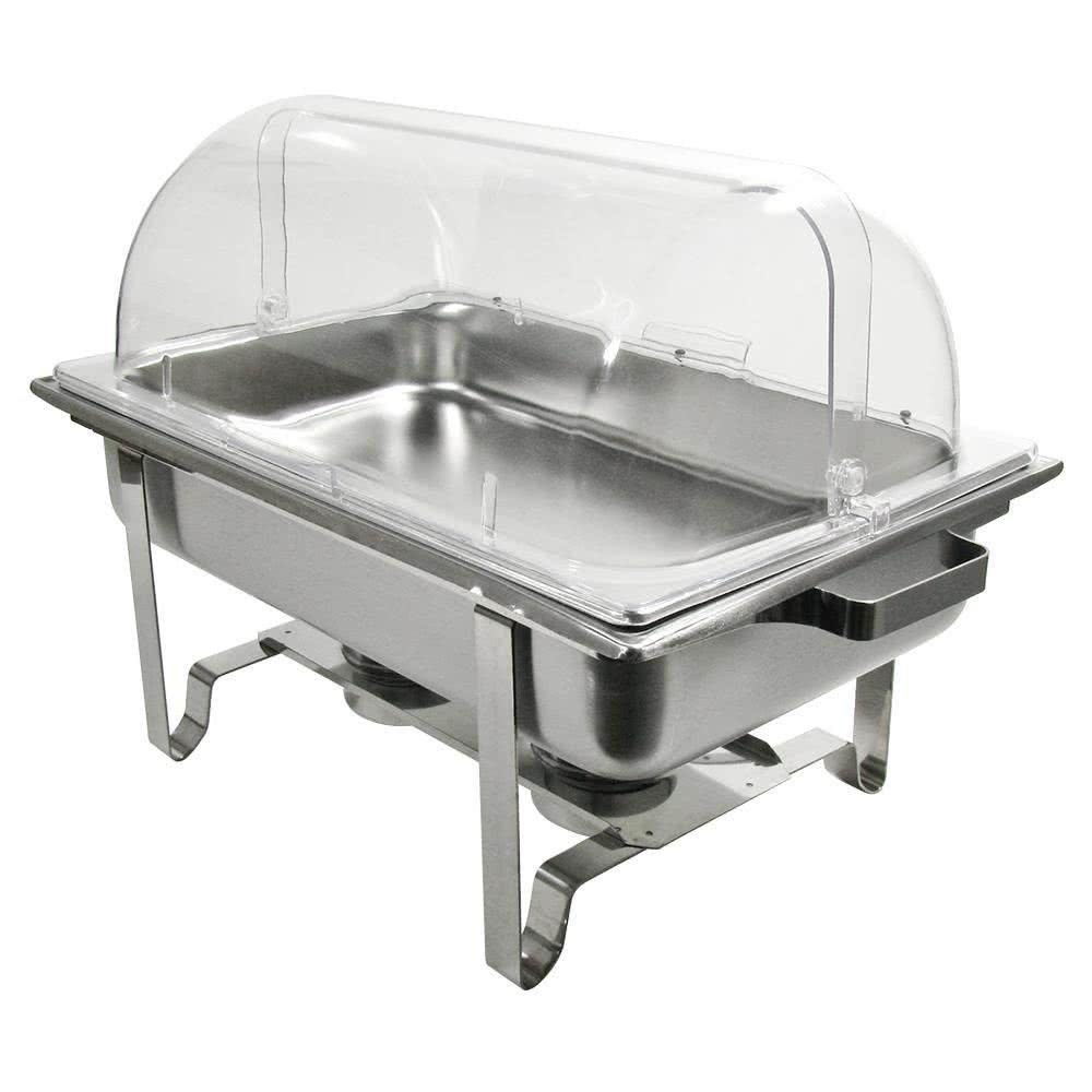 3 PACK Full Size Roll Top Chafing Dish Clear Plastic Pan Display Cover Chafer
