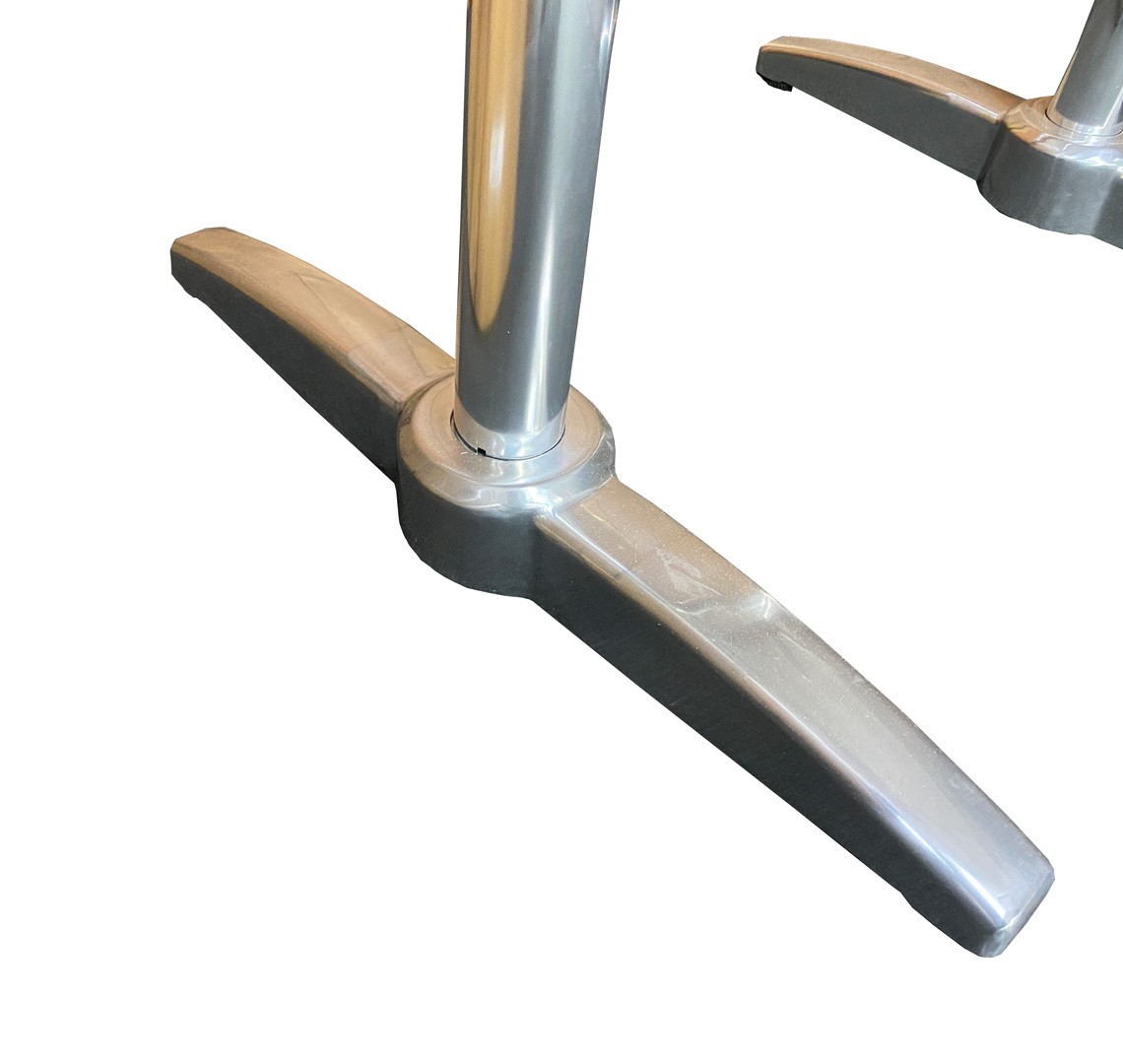 Menorca Table Legs Aluminium Table Base Double Regular Pedestal 700(h)