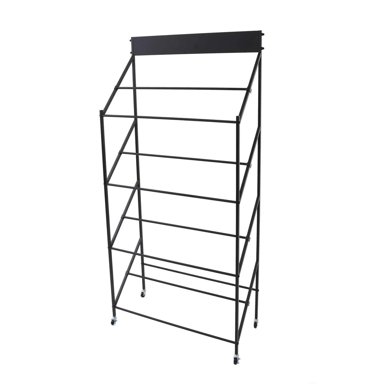 Commercial Kitchen Sink Rack with Wheels Double Slot Hand Basin Display Stand