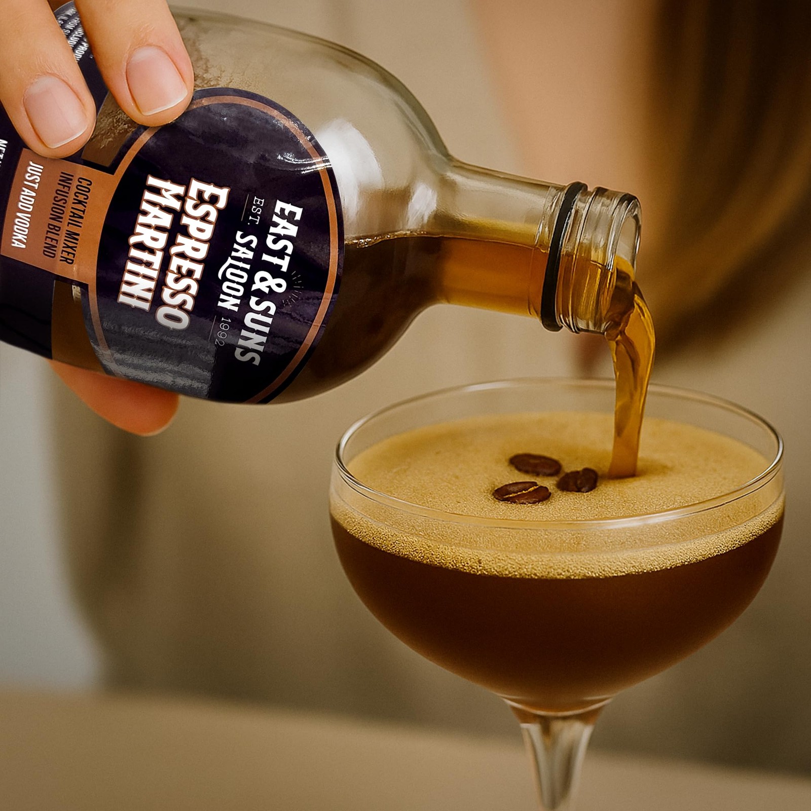 MR Infusion Bottle with Metal Strainer – Cocktail Kit for Espresso Martini
