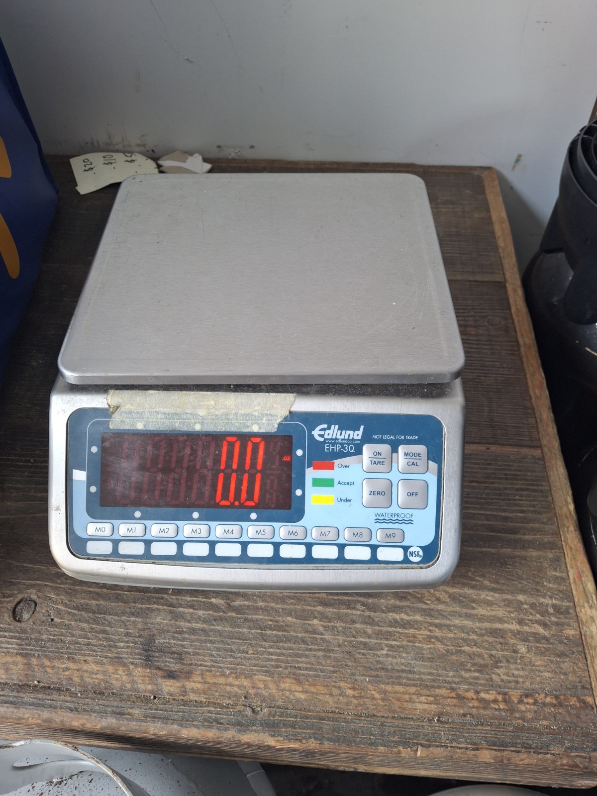 Edlund EHP-30 Digital Portion Scale 30 Lbs English Measurement System