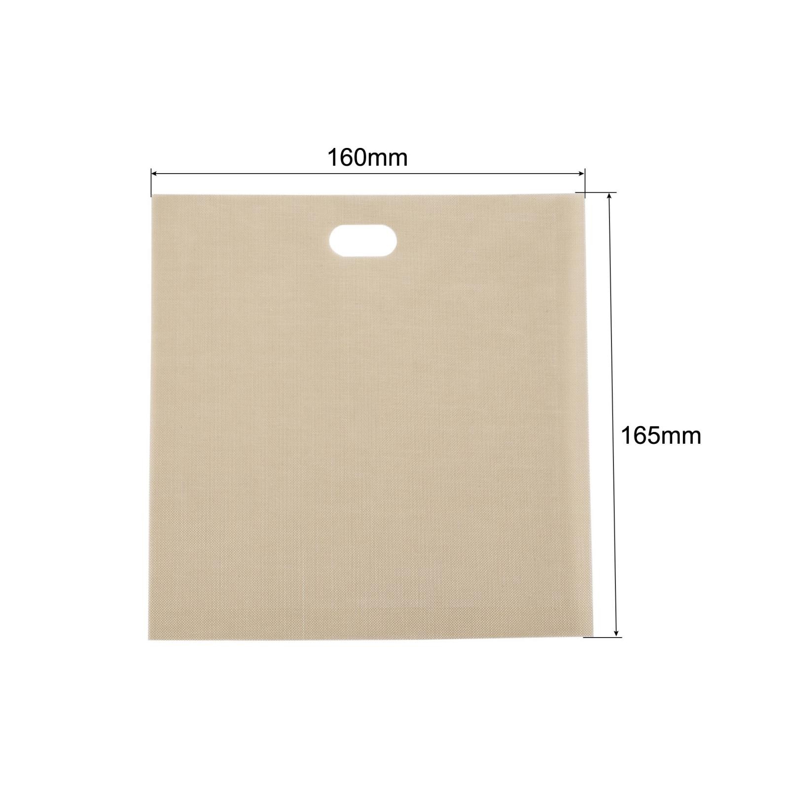 Non-Stick 160*165mm Toaster Bags Washable PTFE Heat Resistant Bags 6 Pcs