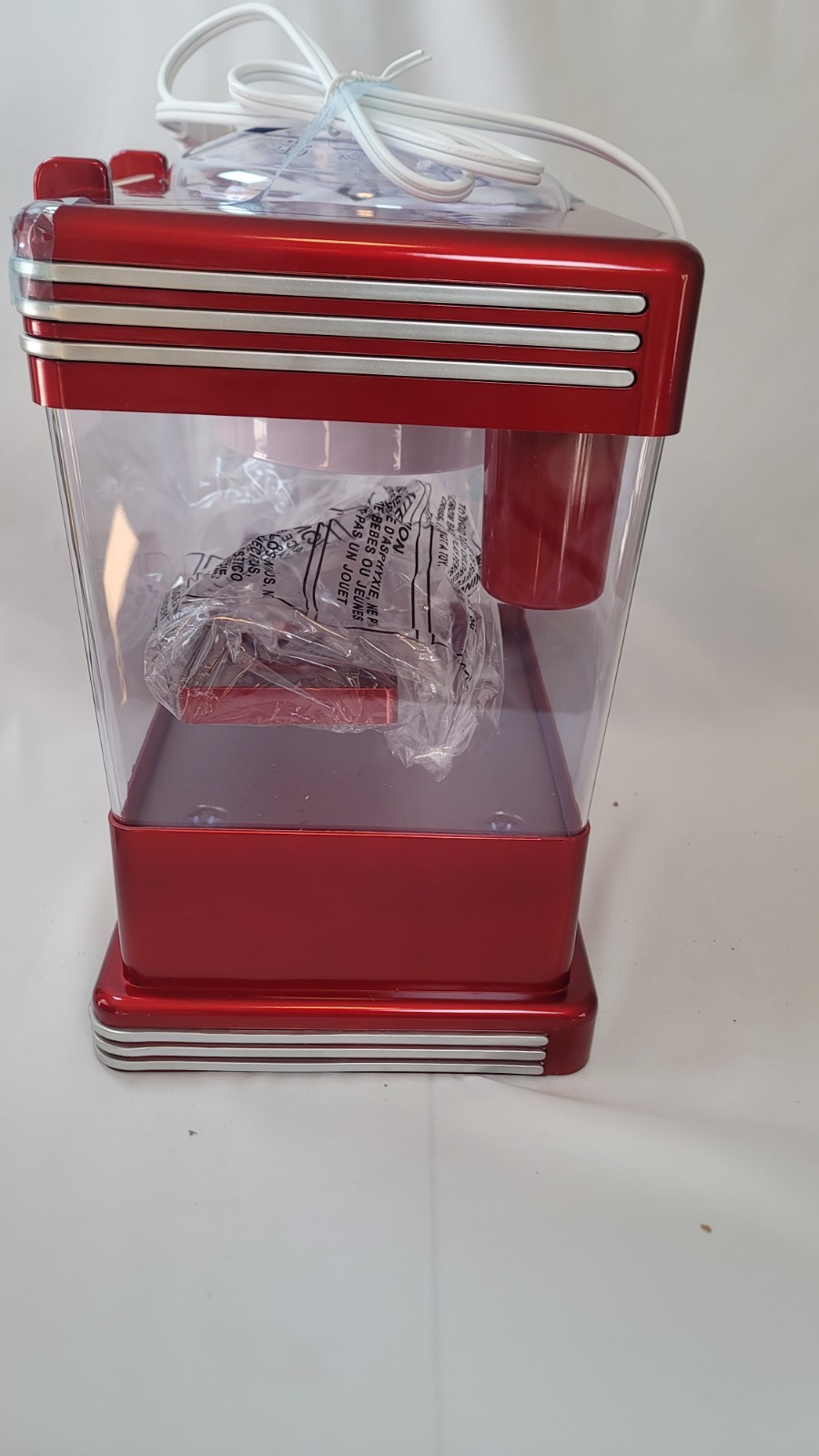 Nostalgia Snow Cone Maker Red (Cones/Scooper – Not Included)