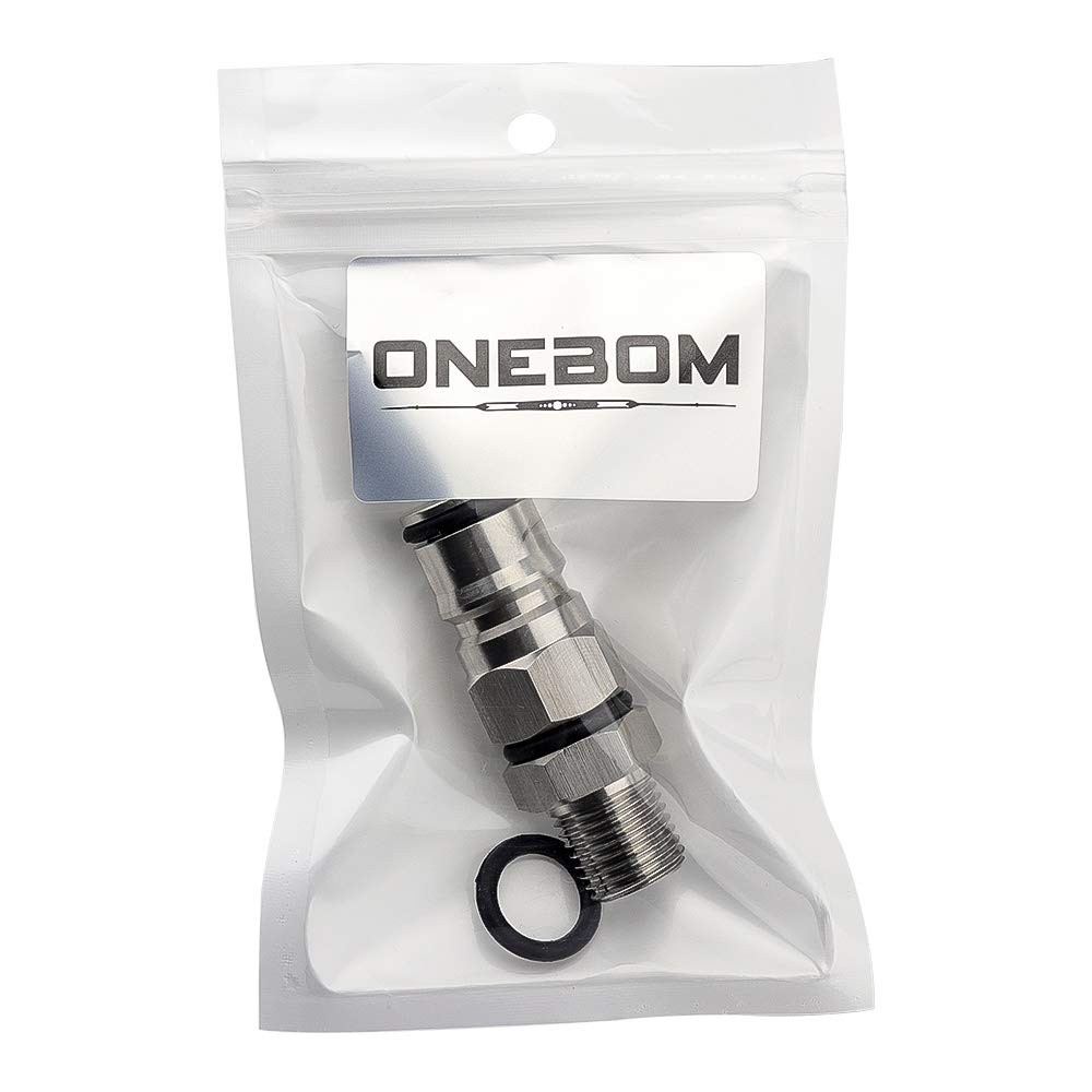 OneBom Ball Lock Post with Poppets, 1/4’’ Male NPT Hex 1/4 inch, Liquid