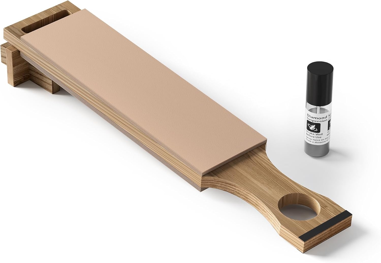 leather strop for knife ening preload with diond polishing