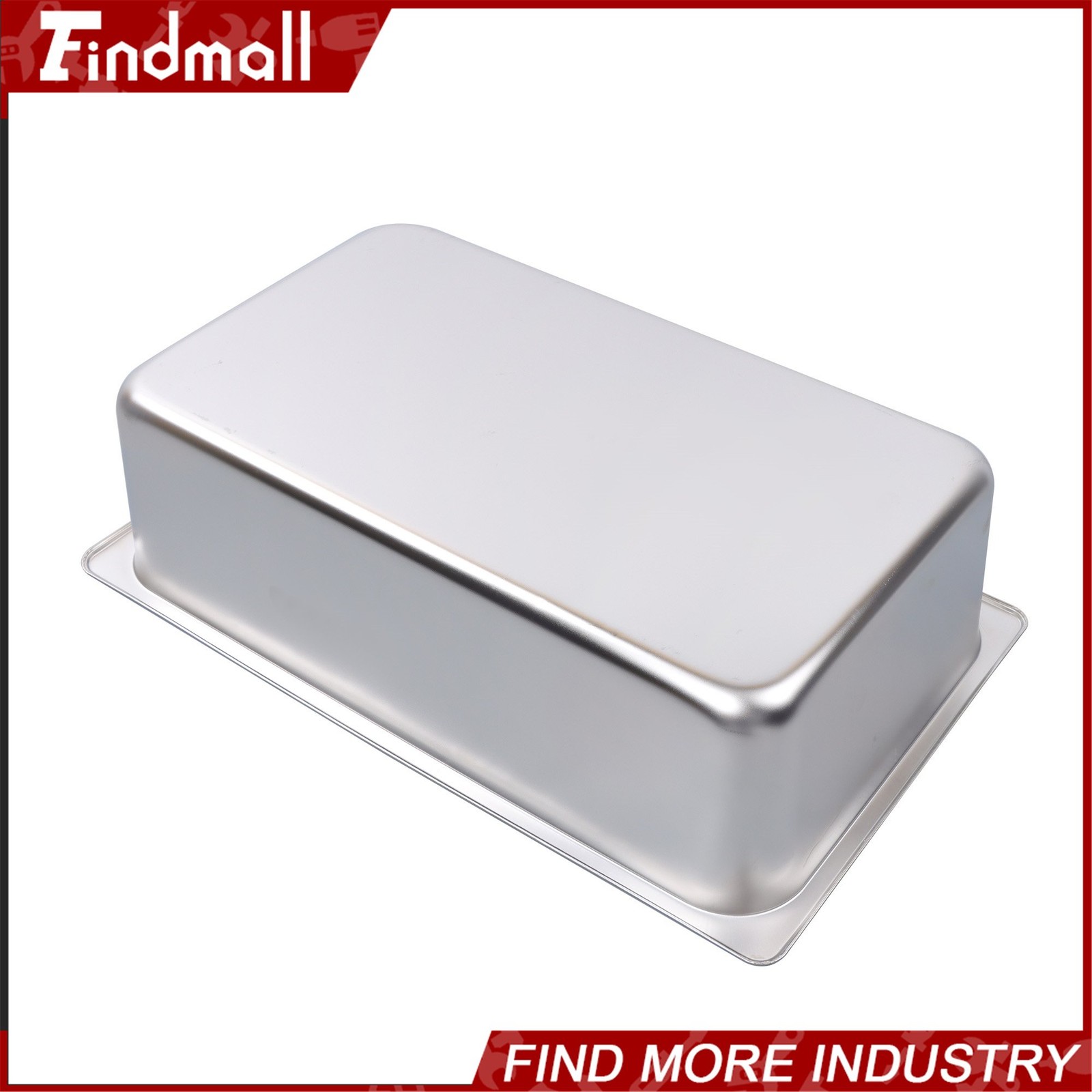 Findmall 2 PCS Full Size 6″ Deep Stainless Steel Steam Prep Table Hotel Food Pan