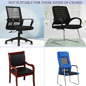 Black Polyester Elastic Stretch Chair Arm Covers, Machine Washable Office Chair