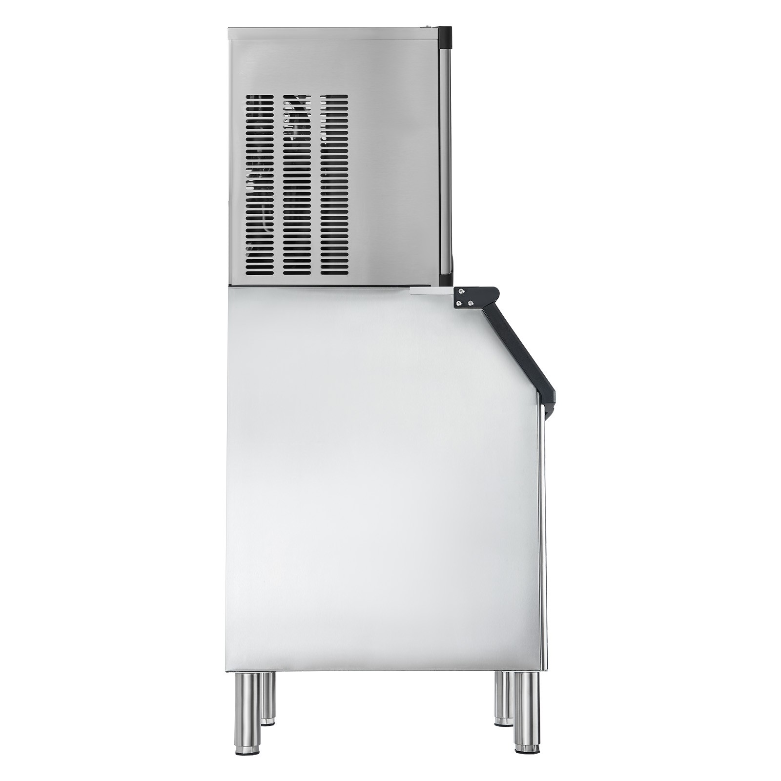 Uimoso 300LBS/24H Commercial Ice Maker W/300LBS Storage Bin and Self-Cleaning