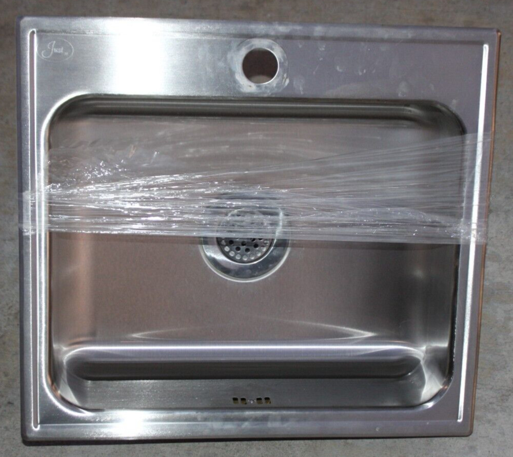 Just SLFADA1921A,5,DCC – 1-Bowl, 1-Hole, 18-Gauge 19×21 SS Sink with Overflow