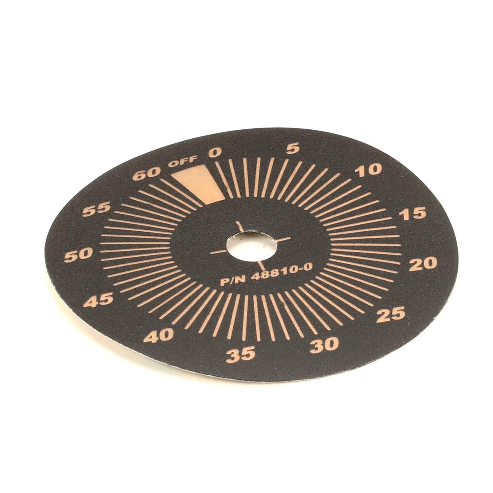 OVERLAY, 60HZ TIMER 48810-0 – Genuine OEM Replacement Part