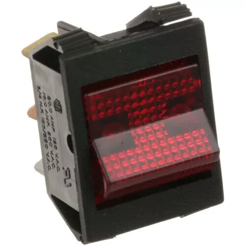 Lighted On/Off Rocker Switch for Hobart Vulcan Hart – Part # 824226-2 NEW