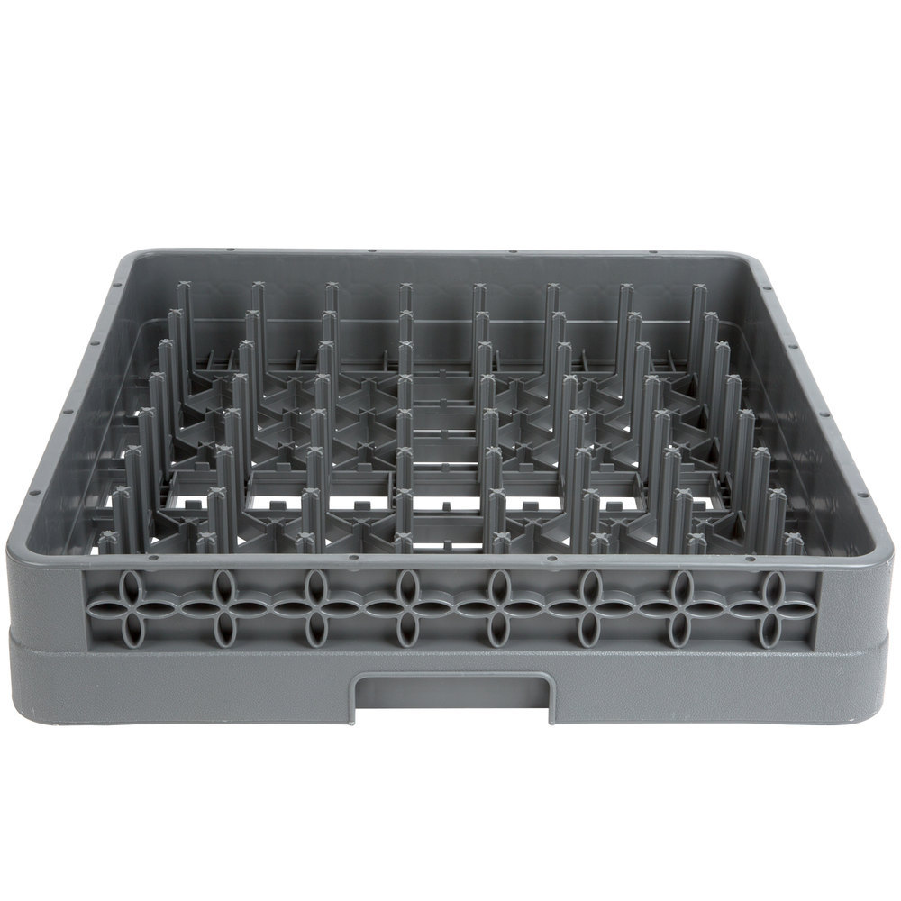 NEW 19 3/4″ x 19 3/4″ x 4″ Full Size Gray Peg Commercial Dish Machine Rack