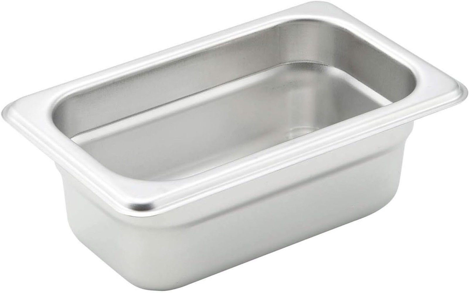 Metal Food Pan Steam Table Pan 1/9 Size 2.5 Inch Deep Anti Jam 22 Gauge