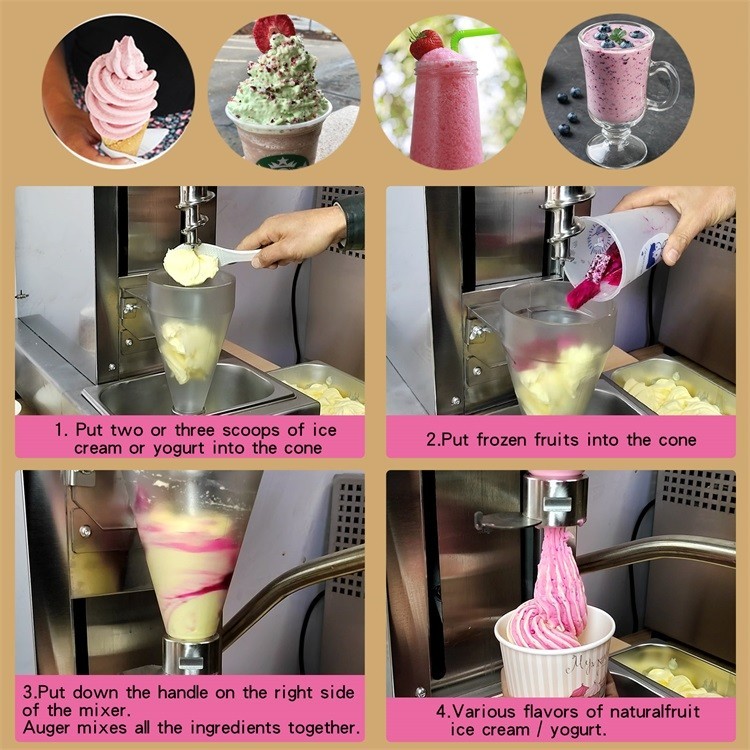 Kolice Commercial ice Cream Blending Machine, Milkshake Blender Machine