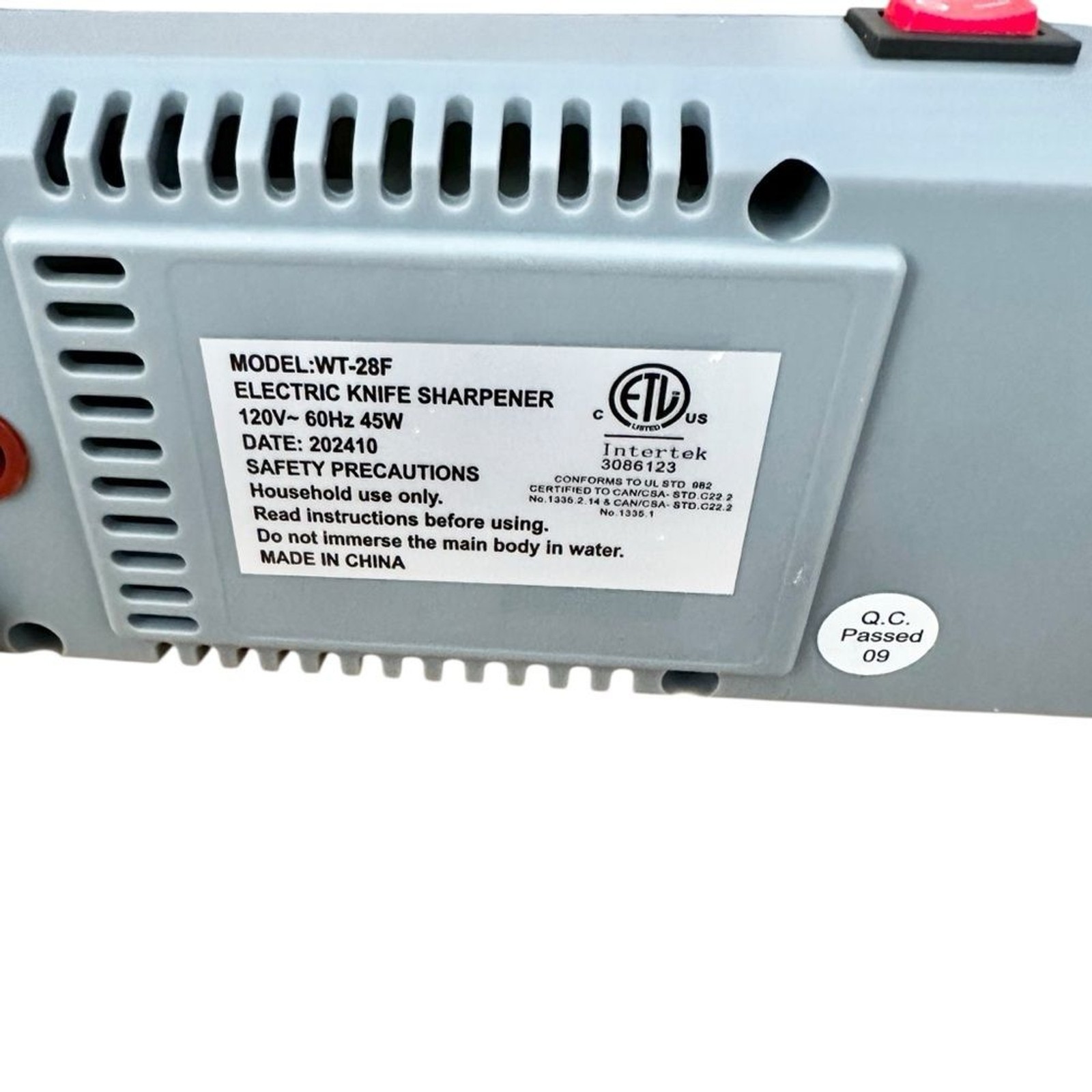 Galaxy Standard-Duty Electric Knife Sharpener New