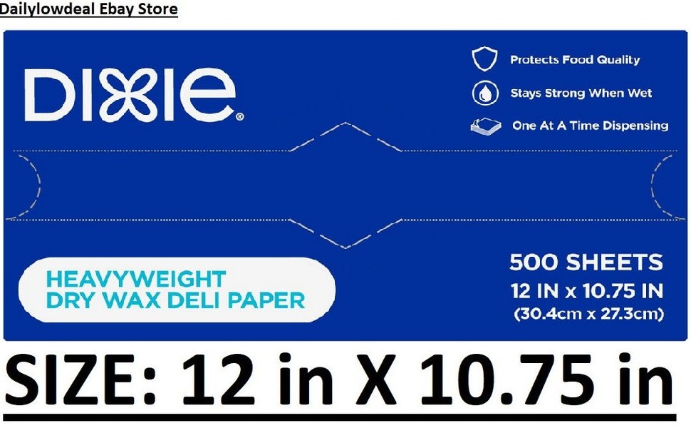 500 Heavyweight Premium Dry Wax Papers Sheets (Size: 12″ X 10.75″)