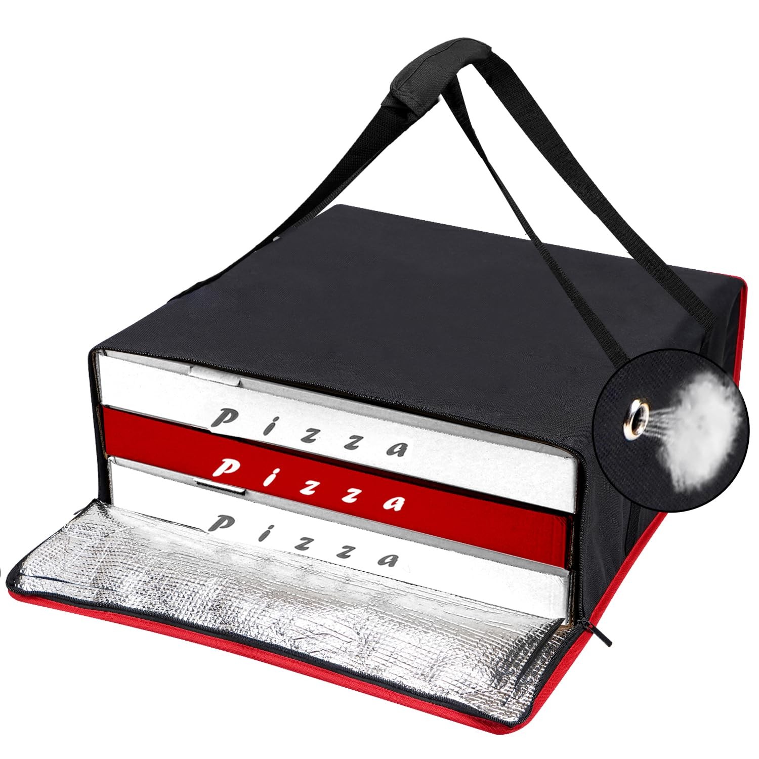 Pizza Bag, Insulated Pizza Bags for Delivery Doordash Large Pizza Warmer Grocery