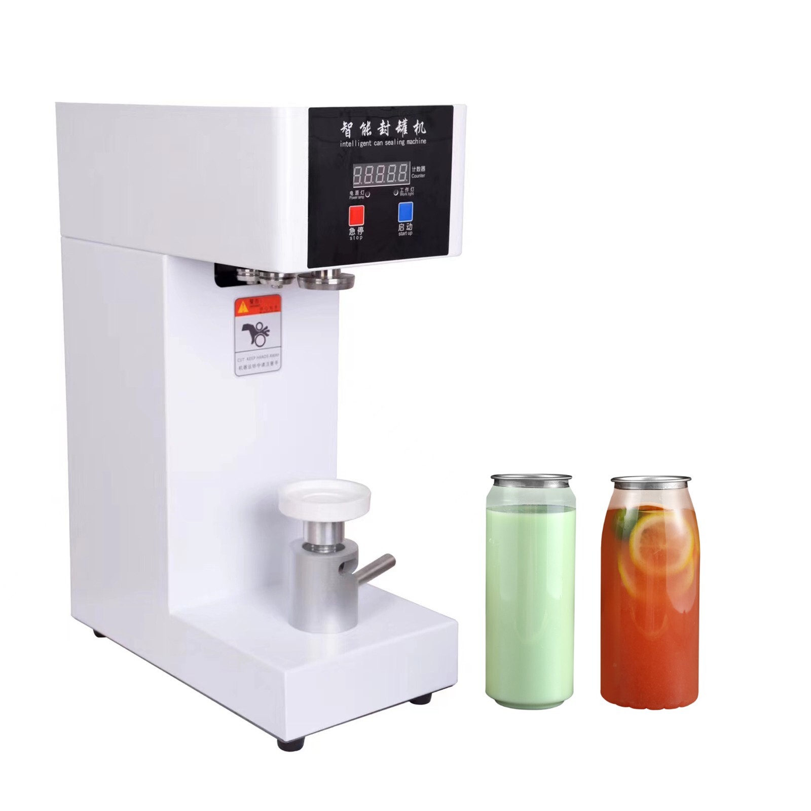 Kolice Commecial Automatic Cup Sealing Machine Bottle Sealer 2.2″ Can Dia