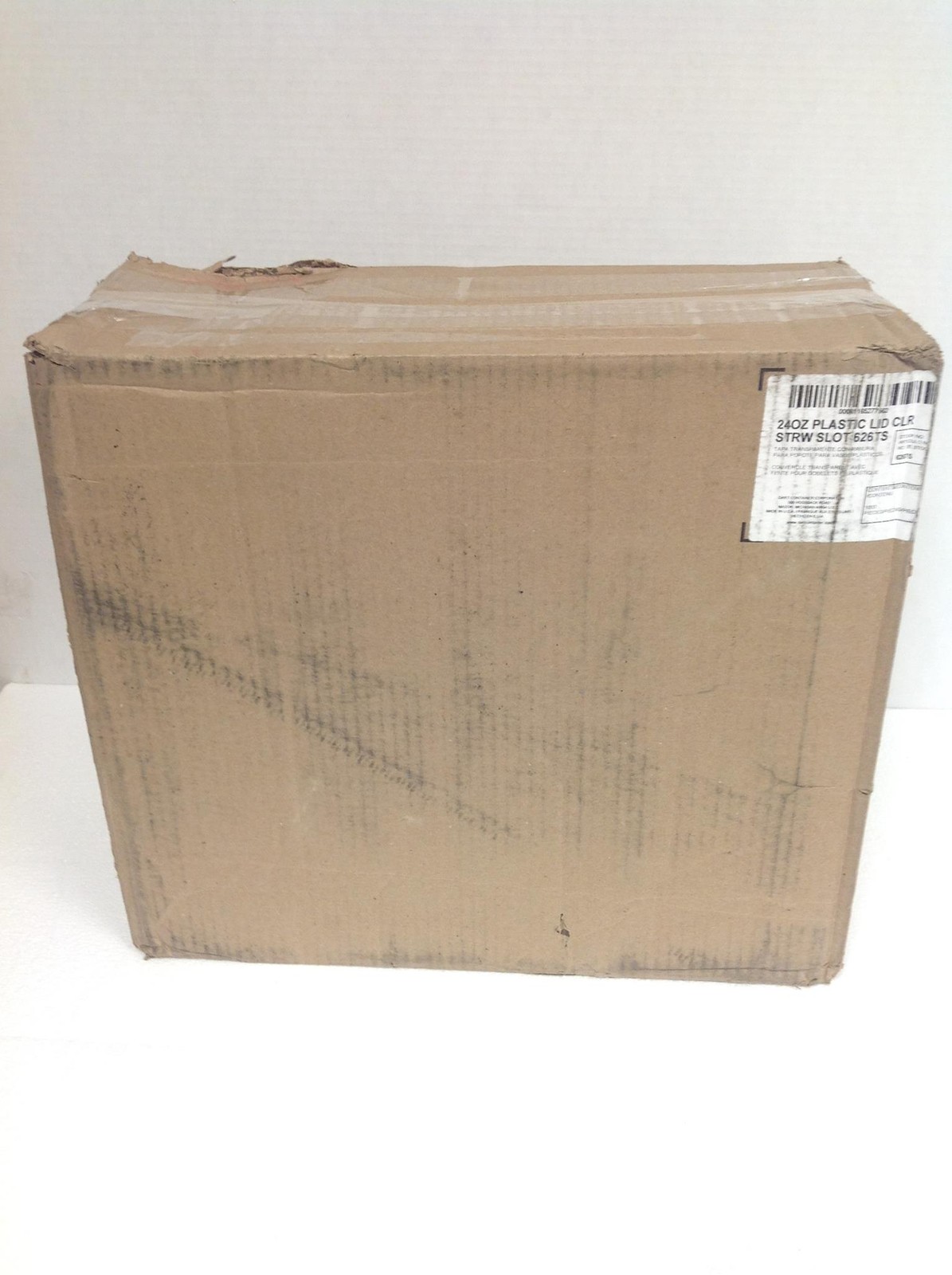 NEW Dart 626TS 24Oz Plastic Lid Clear Straw Slotted, 1000/Box, FREE SHIPPING