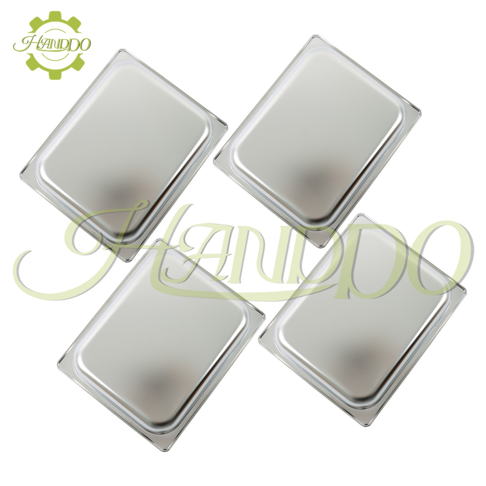 1/2 Size 2.5″ Deep Pans 4Pcs Catering Storage Metal Steamer for Food Warmer