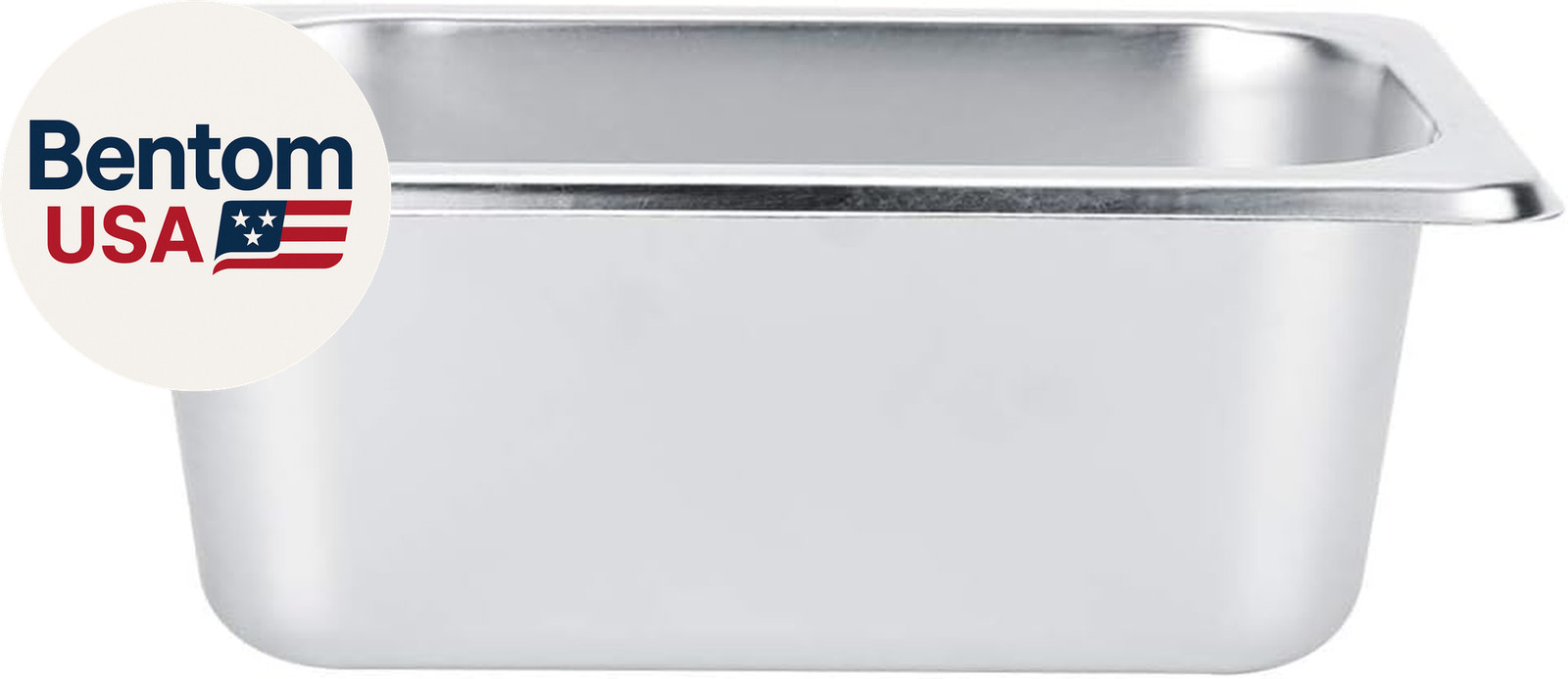 Steam Table Pans, Hotel Pan Square Stainless Steel Countertop Food Serving Displ