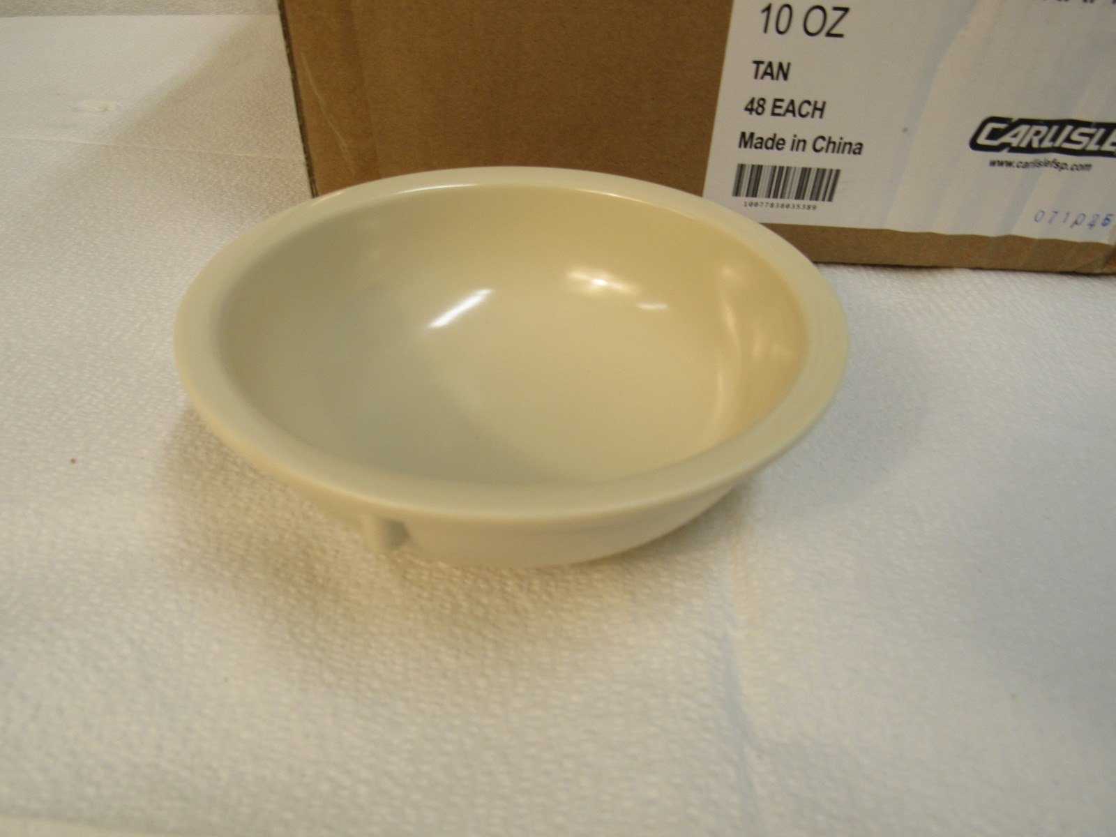 Carlisle KL11825 Nappy Bowl 10oz Tan 5.12″ Tan Case of 48 Food Service Bowl