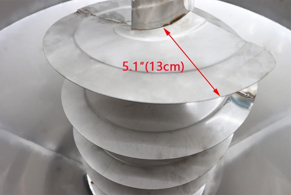 Stainless Vertical Feed Mixer Drum Blender 440lbs Grain Seed Dry Wet Use 220V